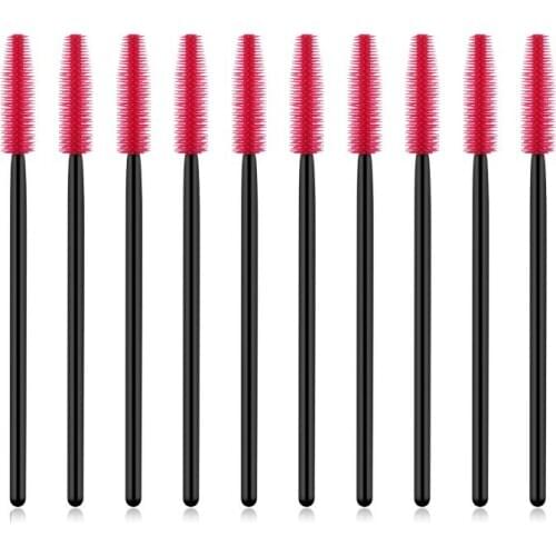 Makeup brushes disposable Silicone eyelash brush beauty tools 2colors can choose 50pcs/package
