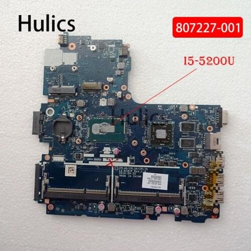 Hulics Original 807227-001 807227-501 807227-601 FOR HP ProBook 470 G2 Motherboard SR23y i5-5200U LA-B181P