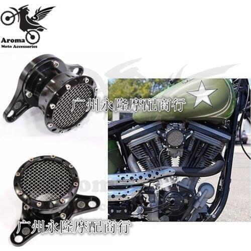 Top quality brand black grid model metal motorbike parts moto air cleaner for XL883 1200 48 72 for harley motorcycle air filter