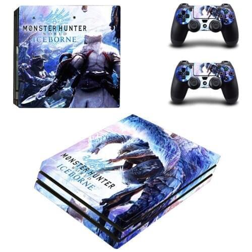 Monster Hunter PS4 Pro Stickers Play station 4 Skin Sticker Decal For PlayStation 4 PS4 Pro Console & Controller Skins Vinyl
