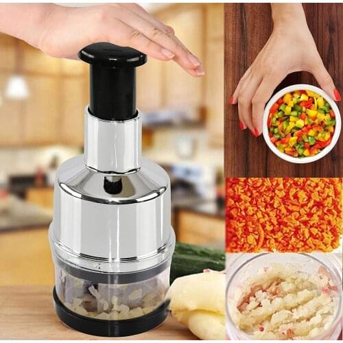 New Food Juicer Chopper Vegetable Chopper and Slicer Dicer Manual Mini Hand Chopper Onion Garlic Mincer with Cover
