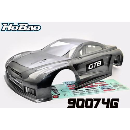 OFNA/HOBAO RACING 90074G PAINTED BODY-LONG (GRAY) FOR 1/8 HYPER GTS/GTB NITRO/ELECTRIC ON-ROAD