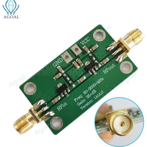 RF Module board 20-3000MHz 35dB Gain Low Noise LNA RF Broadband Amplifier Module For FPV Racing Drone