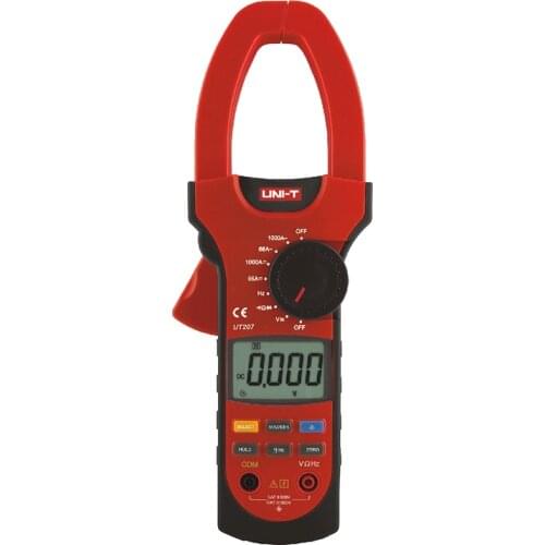 Sale promotion UNI-T UT207 Digital Clamp Meter/multimeter 1000A AC/DC current and voltage measurement