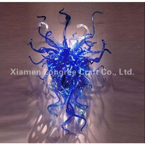 Modern Crystal Flower Glass Wall Lamps Art Decor Bedroom Decorative Wall Art Wedding Decoration Murano Glass Wall Lamp