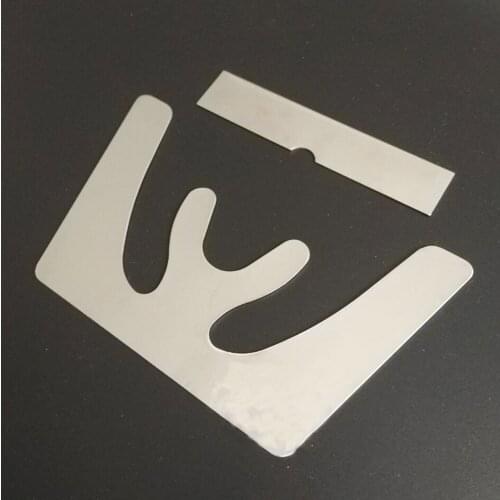 1set Dental Occlusal Maxillary Casting Jaw Fox Plane Plate 3D Stainless Steel Autoclavable Mouth Guard Oral Teeth Whitening Tool