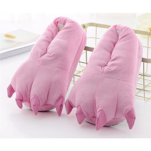 Slippers For Kids Adults Women Men Girl Boy Animal Paw Cartoon Unicorn Dinosaur stitch Winter Onesie Pajama Shoes