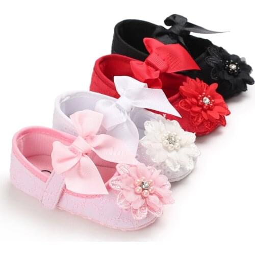 2021 Baby Girl Shoes Newborn First Walker Princess Girls Shoes Floral Toddler Prewalker Sofe For Newborn 1 Year 6 18 months