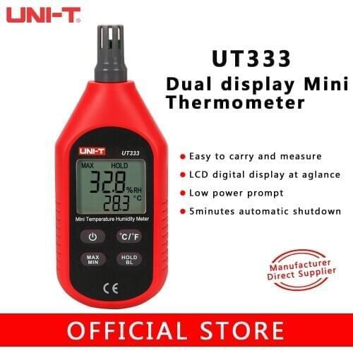 UNI-T UT333 Mini LCD Digital Thermometer Hygrometer Meter Humidity Meter Temperature Air Sensor