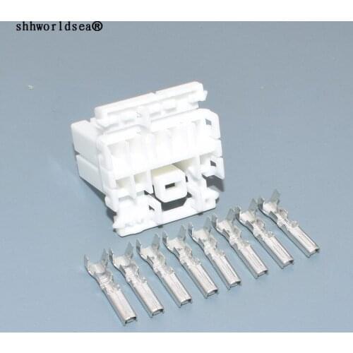 Worldgolden auto 8pin plastic housing plug wiring harness female connector 173850-1