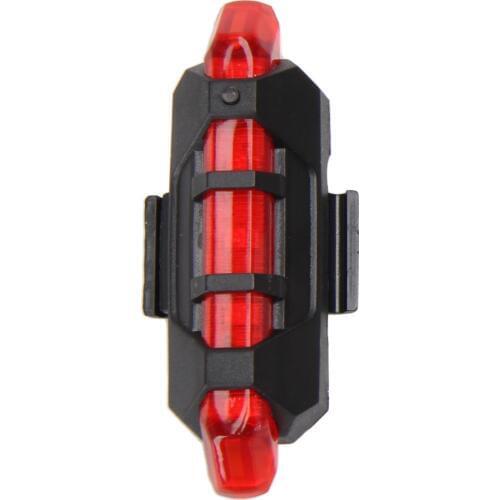 Rear 5 LED Bicycle Cycling Tail USB Rechargeable Red Warning Light Bike Bicycle Flashlight Warning Lights Taillight