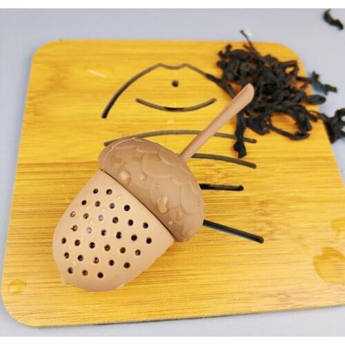 1Pc Silicone Herbal Filter Acorn Shape Tea Tool Kitchen Accessories Tea Bag Strainer Tea Infuser