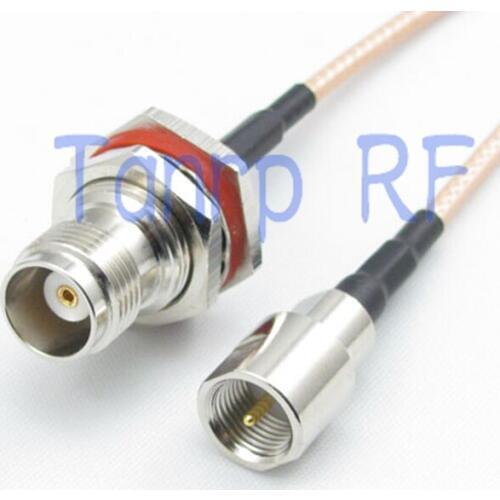 10pcs 15CM Pigtail coaxial jumper cable RG316 cord 6inch TNC female jack to FME male plug RF adapter connector