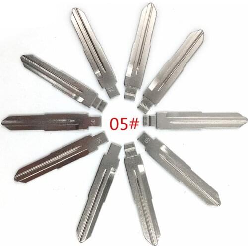 10pcs/lot Type 05# Metal Blank Uncut Flip KEYDIY/VVDI/JMD Remote Key Blade