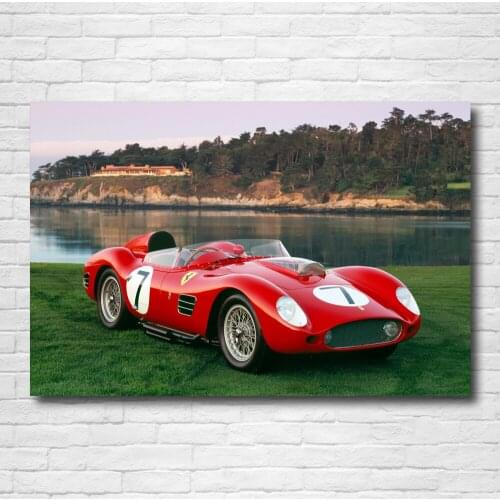 1959 Ferraris 250 TR59 Race Racing Supercar Retro Car Posters Canvas Wall Art Prints for Home Room Decor
