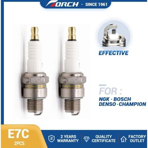 2PCS NEW Candle Replace for NGK B6HS Spark Plug Torch E7C for W5AC Denso W22FS-U Auto Parts