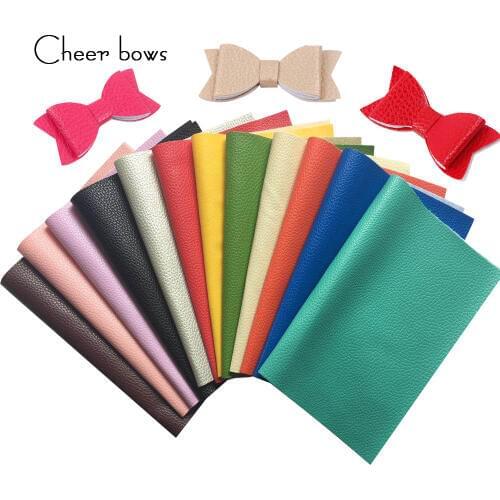 22*30CM Wholesale Candy Color Artificial Leather Fabric DIY Bags Materials DIY Hairbows Accessories Accessories For Dolls Making