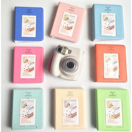 64-Pocket 3" Instant Photo Album Picture Storage Case Business Bank Card Holder for Fujifilm Instax Mini Film Photos
