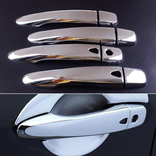 Car 8PCS ABS Chrome Side Door Handle Trim Cover Fit For Nissan Kicks 2017 2018 2019 Accessories