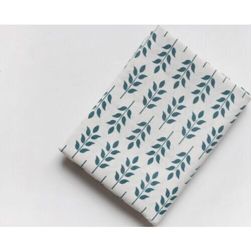 Free shipping Squid leaf linen cloth tablecloth pillow fabric handmade DIY wallpaper