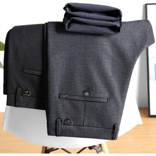 Men Suit Pants Autumn Winter Men Dress Pants Straight Business office trousers Mens Formal Pants Classic Male pantalon hombre