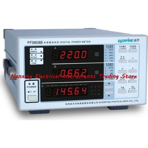 Fast arrival EVERFINE PF9808B DIGITAL POWER METER 600V,20A Energy integral type