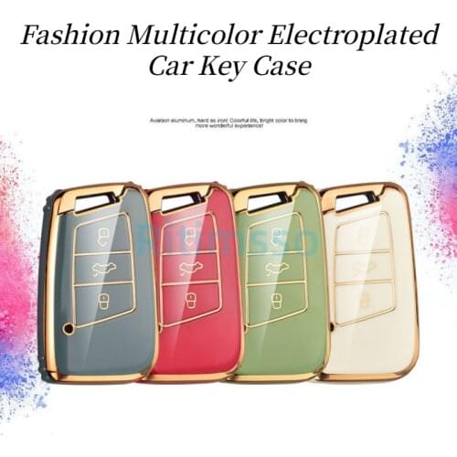 New Soft TPU Car Remote Key Case Cover Holder Shell Fob For Volkswagen VW Magotan Passat B8 Golf For Skoda Superb A7 Accessories