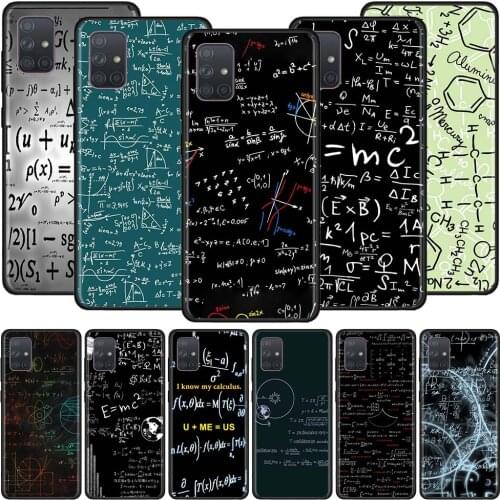 Case for Samsung Galaxy A51 A71 A21s A31 A41 M31 A11 M30s M51 A12 A91 A81 Soft Phone Cover Funda Capa Math Chemistry Formula Sac