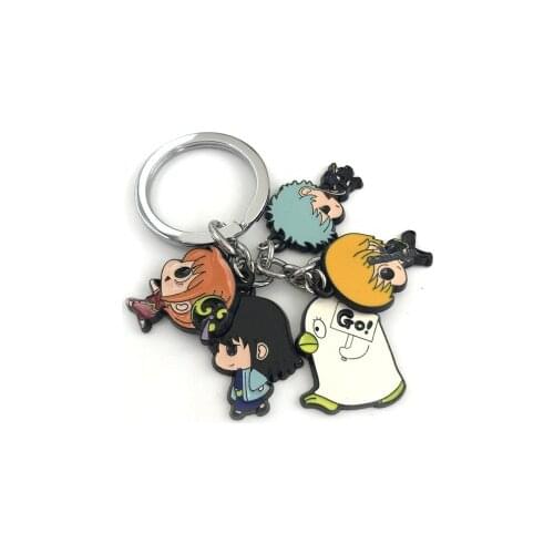 IVYYE Gintama Fashion Anime Metal Key Chains Cartoon Keyring Car Keychain Pendant Toys Keyholder Unisex Gifts NEW