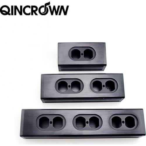 US power outlet terminal block Hifi power filter shell aluminum alloy US power socket 2/4/6 optional inlet shell socket