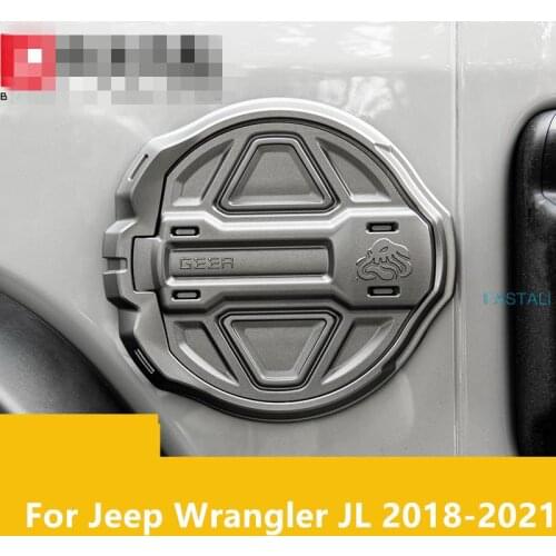 For Jeep Wrangler JL 2018-2021 Fuel tank cover modification parts fuel tank outer protective cover alloy high quality