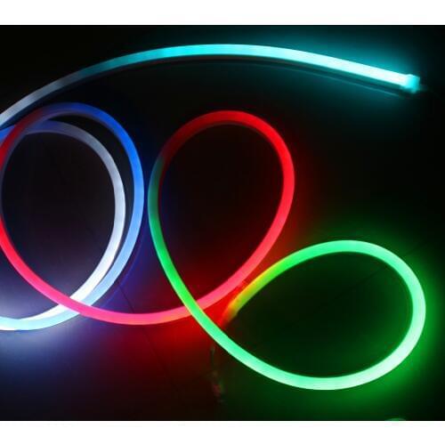 Neon type WS2815 DC12V addressable full color RGB 5050 LED strip;60leds/m;5m;waterproof in frosted tube;IP66