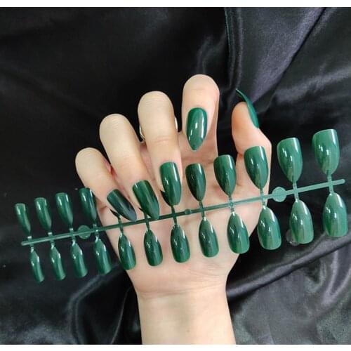 Pointed Tip False Nails Press On Nails Top Forms for Nails Coffin Nail Tips Nails Fake Manicure Reusable False Nails With Glue
