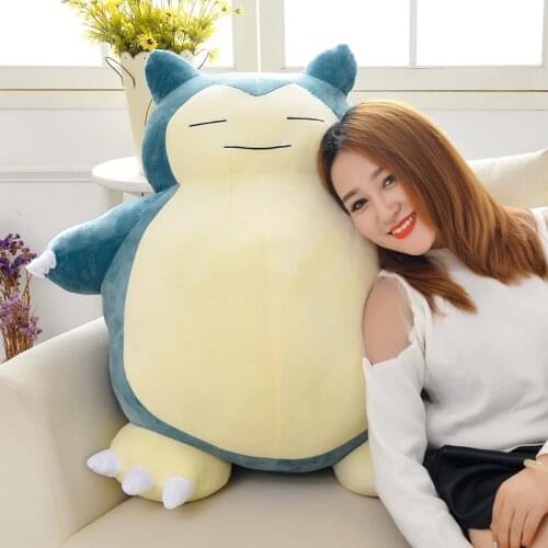 Big Size Snorlax Plush Doll Cute Bear Large Size Snorlax Unfilled Shell Stuffed Toys Soft Pillow Gifts For Children Kids