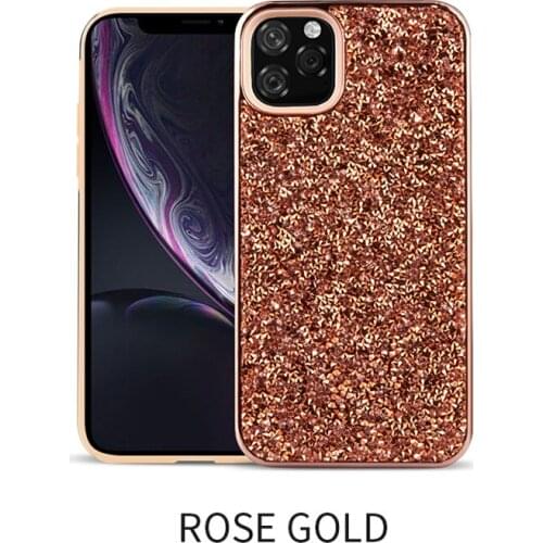 Electroplated glitter luxury diamond phone case back cover for iphone 11 pro max