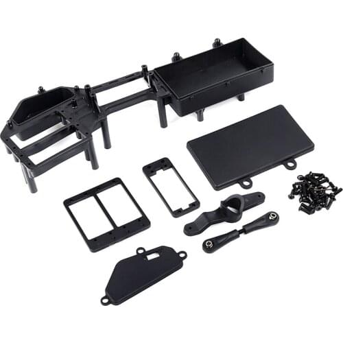 Double Steering Servo Equipment Compartment Kit Fit for 1/5 Losi 5ive-t Rovan LT King Motor x2