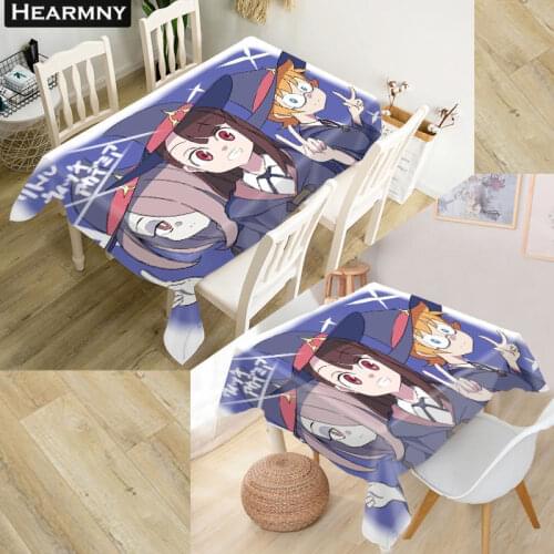 Little Witch Academia Tablecloth Waterproof Oxford Fabric Square/Rectangular Tablecloth For Wedding Table Cloth Cover TV Covers