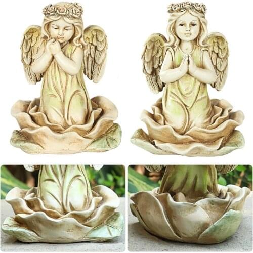 Fairy Garden - LED Lotus Fairies Figurines Accessories for Outdoor Garden Decor