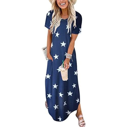 Autumn Women Loose Casual Dress Plus Size Short Sleeve V Neck Elegant Midi Dresses For Women Clothing Vestidos De Verano 2021