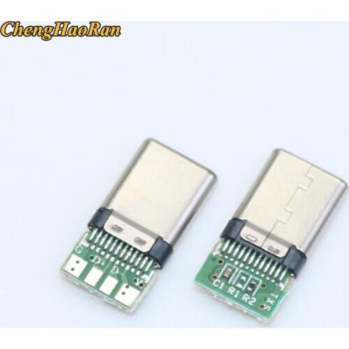 10pcs Micro Usb Jack Type-C 12Pin Fast Charging Male Connector For Mobile Phone Micro Usb Jack Connector Charging Socket