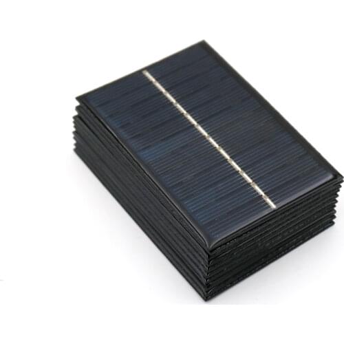 6V 100mA 0.6Watt 0.5W Solar Panel Standard Epoxy Polycrystalline Silicon DIY Battery Power Charge Module Mini Solar Cell toy
