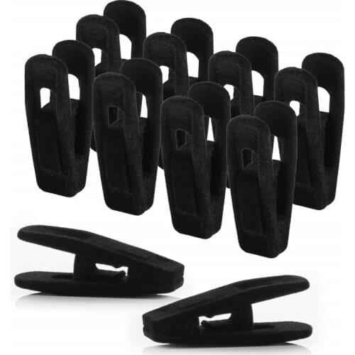 New Cloth Hanger Hook Mini Flocking Clothes Hanger Easy Clip Closet Organizer Clothes Hanger Flocking Holder 1PCS