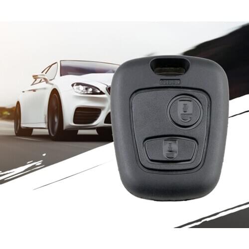 2 Buttons Replacement Remote Blank Car Key Shell Fob Case For Peugeot 206 307 107 207 407 No Blade Auto Key Case