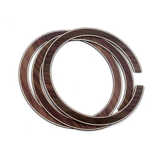 3pcs Guitar Accessories Rosewood Maple Wood Acoustic Guitar Circle Sound Hole Solid Wood Guitar Soundhole