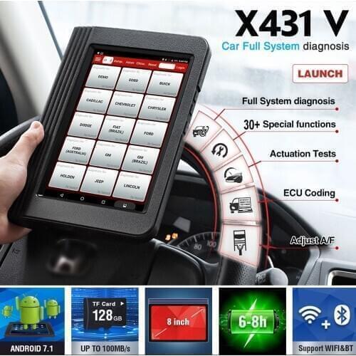 2020 LAUNCH X431 V Car Full System Professional Diagnostic Tool OBD OBD2 Code Reader Scanner with Reset Multilingual VS Pro Mini