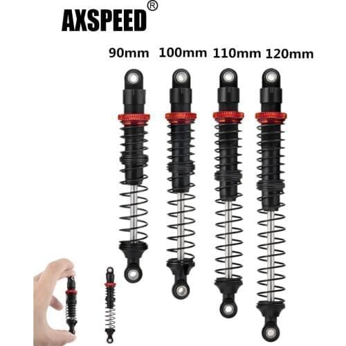 AXSPEED Oil Adjustable Alloy Metal Shock Absorbers 90mm 100mm 110mm 120mm for D90 Trx4 SCX10 Wraith 1/10 RC Car