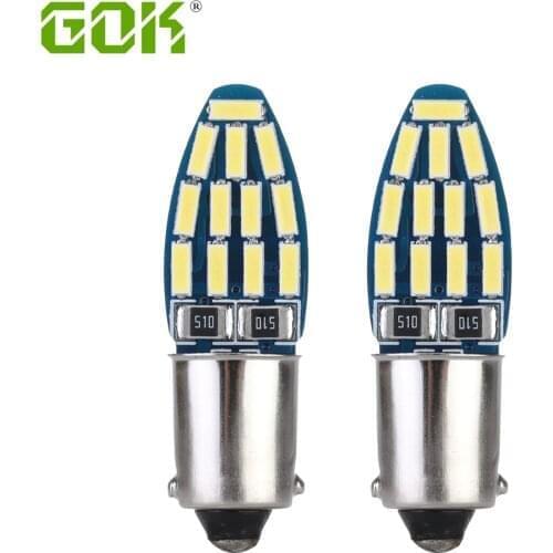 BA9S BAX9S BAY9S 24SMD 4014 Led Bulbs T4W H6W H21W Car Styling Led Indicator Bulb Parking Side Dome Lamp Turn Light DC 12V