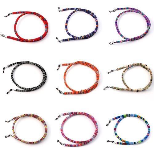 Ethnic Style Handmade Woven Eyeglasses Chain Glasses Rope Cord Lanyard Glasses Strap Colored Eyeglass Holder Eyewear Accessories