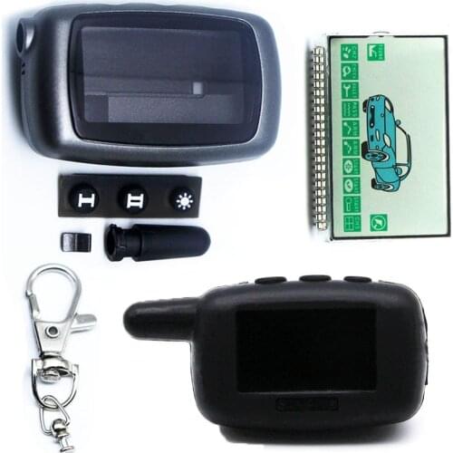 A9 case keychain +A9 Lcd display +Black silicone cover for Starline A9 lcd remote controller two way car alarm system cover