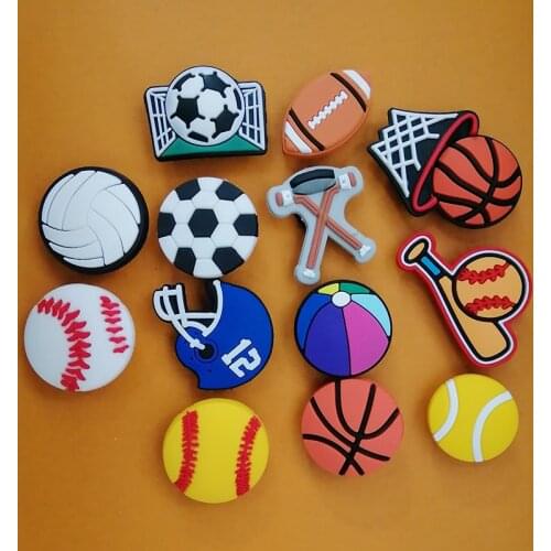 Croc Jibz Children’s Favorite Gift 13-piece Set Of Various Balls, PVC Shoelace Buckle Decorations, Shoe Accessories